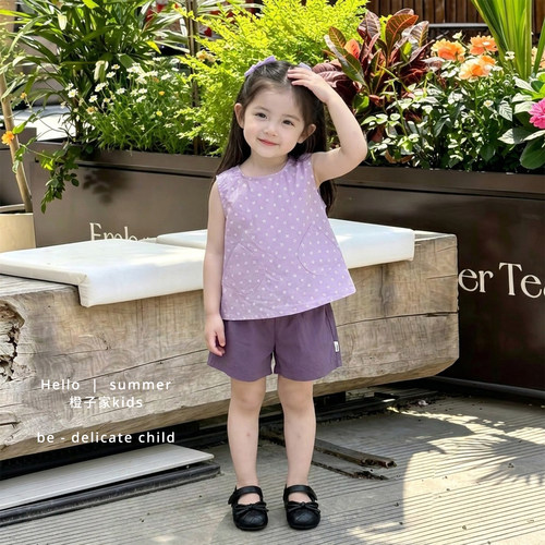 宝宝必入女童夏装纯棉衣服套装