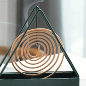 三角蚊香架创意铁艺檀香架子托熏香蚊香盘托蚊香炉盘香支架接灰盘