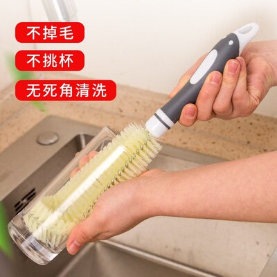 杯刷无死角刷杯子神器去茶渍多功能洗杯子的长柄硬毛刷子清洁去污