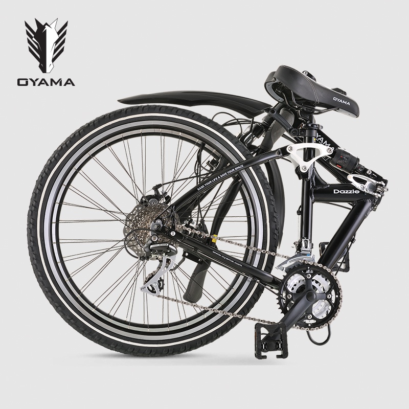 OYAMA酷炫L900男女学生款式26寸24变速铝合金折叠自行单车