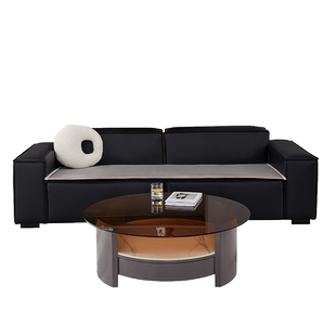 办公室夏季皮沙发垫防滑真皮沙发凉坐垫纯色简约凉席夏三人位座垫