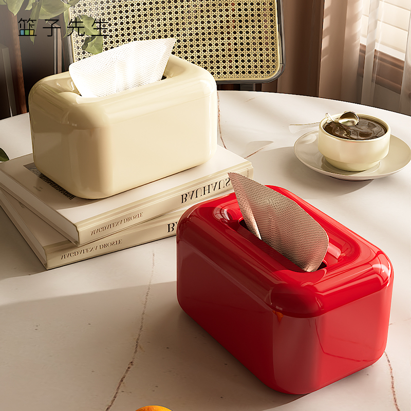 复古风纸巾盒客厅高档