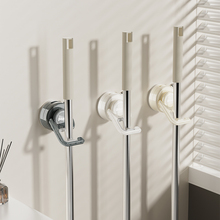 吸盘拖把壁挂夹免打孔卫生间门后扫把固定架挂壁式拖布夹拖把挂钩