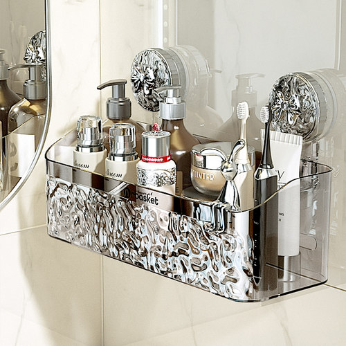 吸盘卫生间置物架免打孔挂篮