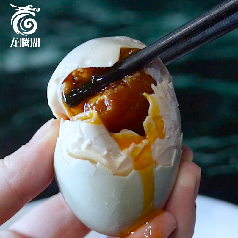 官方龙腾湖河套咸鸭蛋腌制流油即食独立包装双黄蛋