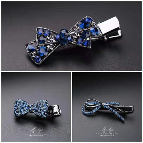 小号满钻蝴蝶结鸭嘴夹