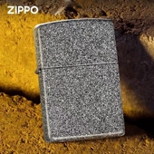 铁石心肠Zippo芝宝磨砂防风煤油打火机送礼品美国进口原装 砂轮式
