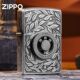 和平之轮Zippo芝宝旋转防风煤油打火机仿古银创意徽章送礼品原装