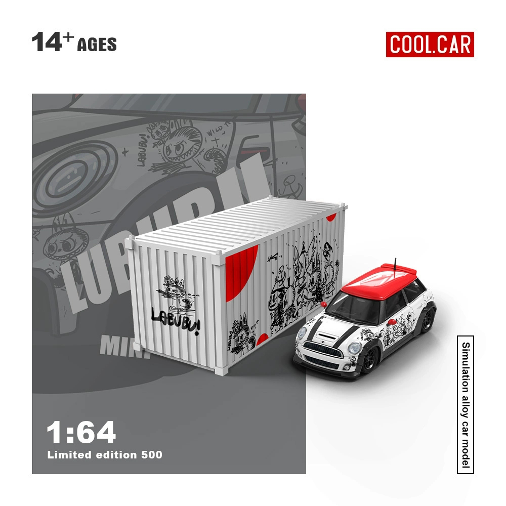 CoolCar1:64汽车模型 宝马mini COOPER LUBUBU 仿真合金汽车模型