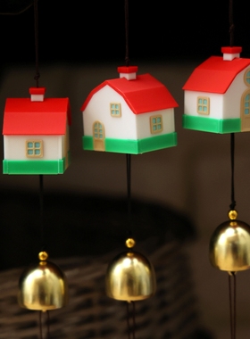 治愈系晴天心灵小屋风铃花园装饰