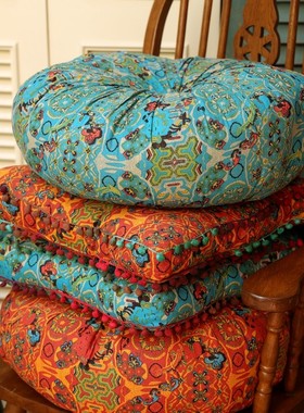 异域民族东南亚泰式风情棉麻蒲团