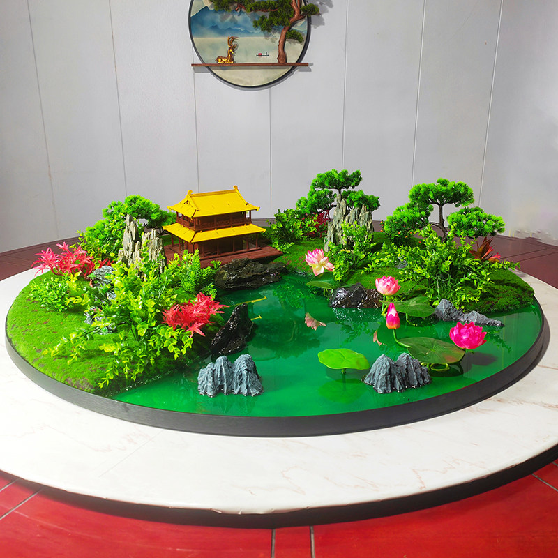 酒店餐厅电动餐桌中间摆花大圆桌转盘装饰品饭店摆台造景包厢摆设,家居饰品,餐桌花艺,淘宝优惠券,粉丝福利购,淘宝优惠卷