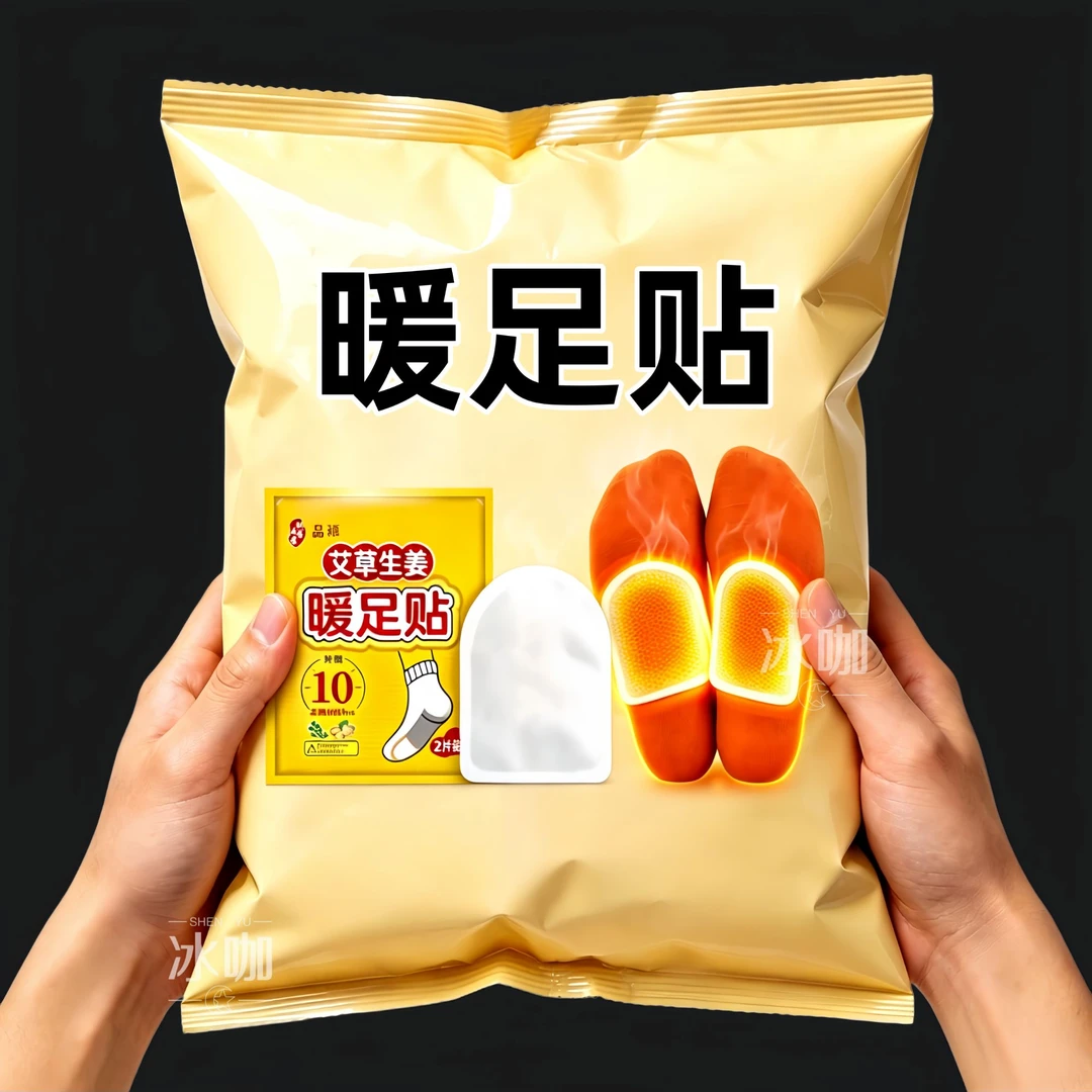 艾草生姜暖足贴自发热鞋垫脚底贴保暖脚垫男女暖脚神器暖宝宝热贴