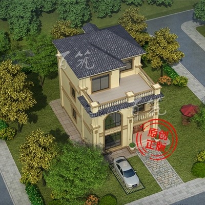 bz367新农村房屋设计图乡村三层小别墅设计图纸自建房
