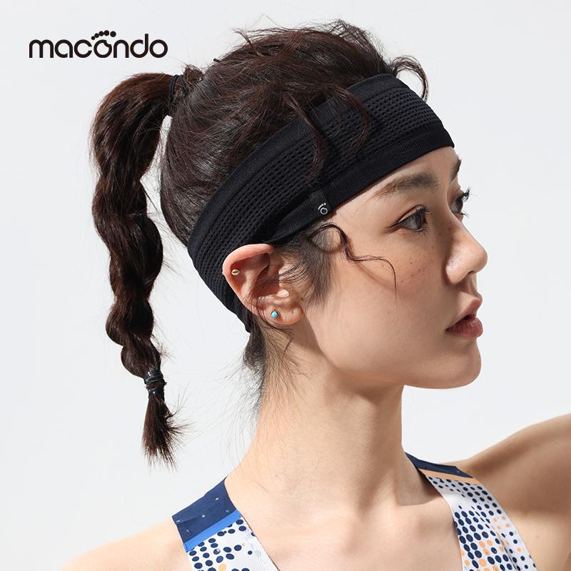 馬孔多新款男女跑步運動訓練發帶