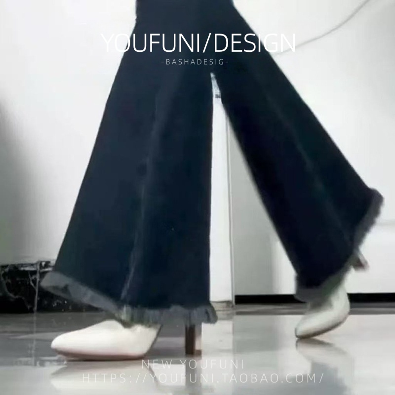 羊皮版~尖头米白短靴女2025年款网红百搭瘦瘦靴弹力粗跟袜靴高跟