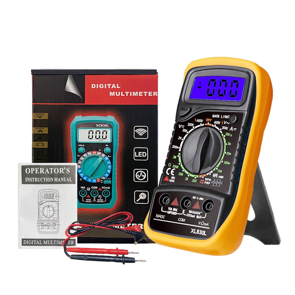 便携式高精度数显万能表带背光灯电工多功能仪表数字万用表XL830L