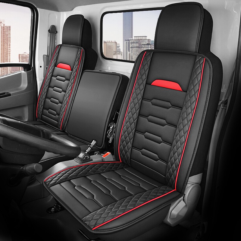 皮革座套江铃新顺达凯运凯锐凯威宽体n800轻卡货车双排定做坐垫套