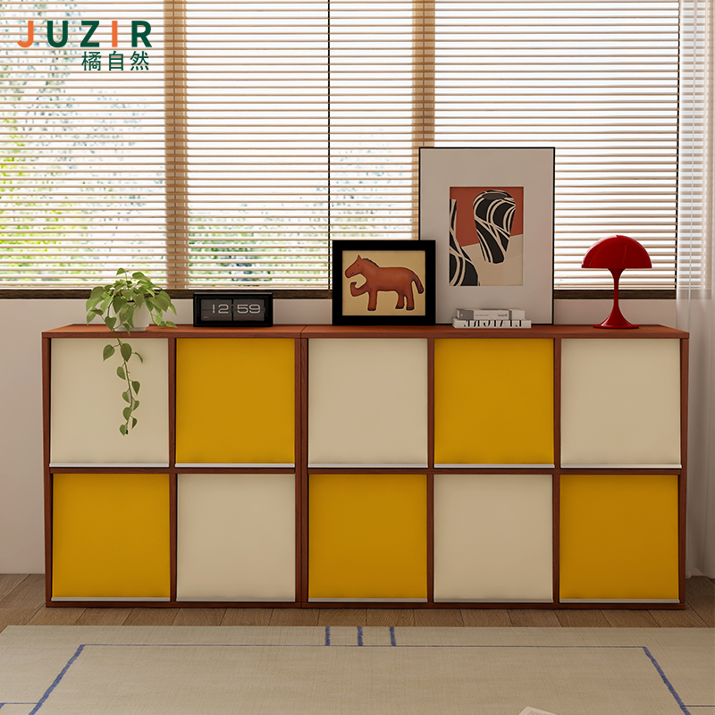 橘自然拼色皮埃尔柜餐边柜