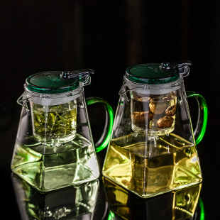 飘逸杯玻璃泡茶壶茶水分离加厚家用茶具2025新款 耐热玻璃一键出水