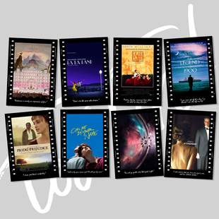 更新中电影海报胶片书签卡片装饰透光菲林胶片纸自制礼物纪念周边