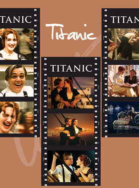 泰坦尼克号电影胶片卡片装饰书签纸礼物纪念周边半透明海报
