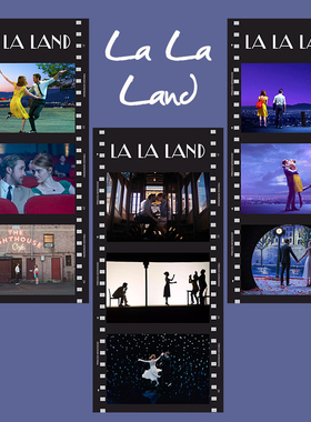 爱乐之城胶片电影卡片装饰书签纸礼物纪念周边半透明装饰手帐贴纸