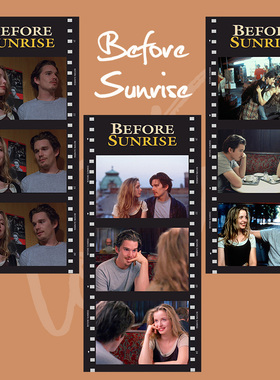 爱在黎明破晓前电影胶片卡片装饰书签纸礼物纪念周边半透明海报