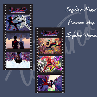 蜘蛛侠纵横宇宙胶片卡片装饰书签纸礼物纪念周边半透明手帐贴纸