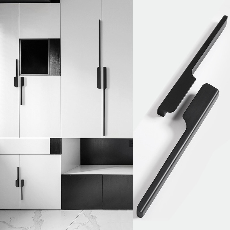 长方形对装拉手现代简约高档柜门把手轻奢金色加长款衣柜门拉手,基础建材,小拉手,淘宝优惠券,粉丝福利购,淘宝优惠卷