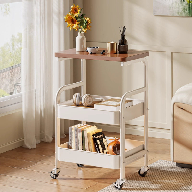 可移动茶几零食小推车奶油风客厅沙发边几边桌床头置物架桌子,住宅家具,移动边几/推车,淘宝优惠券,粉丝福利购,淘宝优惠卷
