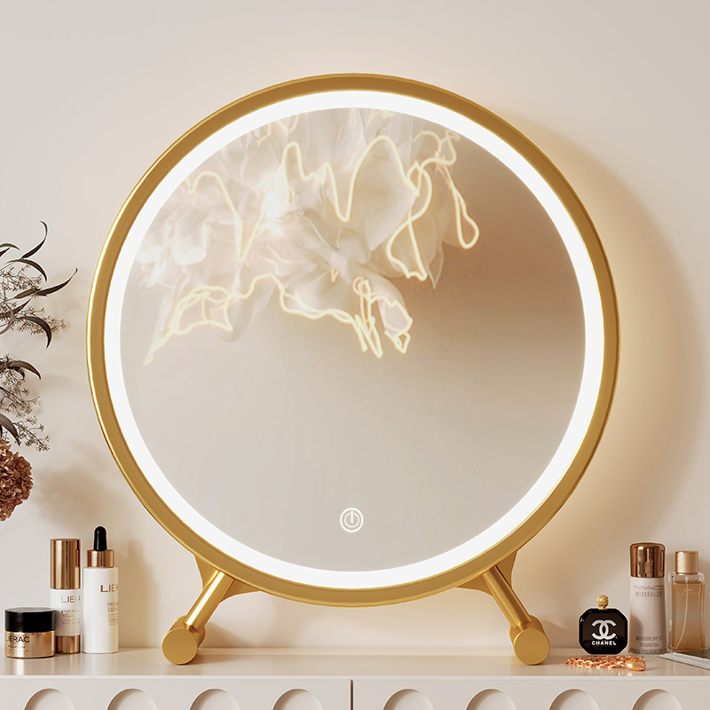 台式智能LED化妆镜带灯