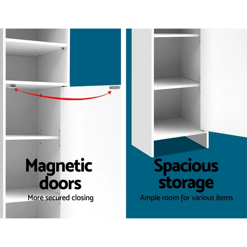 Artiss 185 см. Шкаф для ванной комнаты высокая мебель для хранения ванной комнаты в Австралии Поставленная местная бесплатная доставка