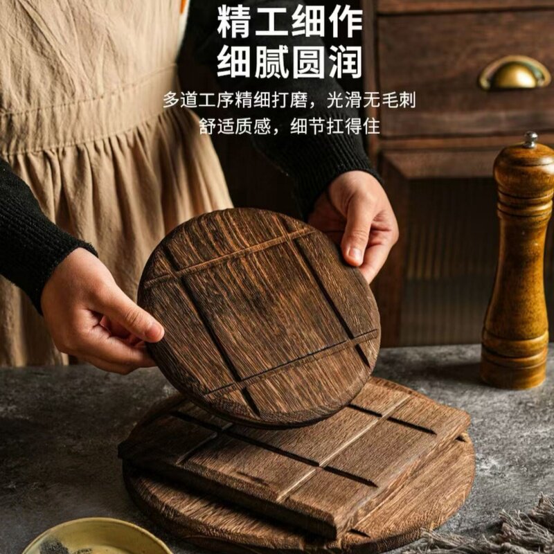 木质隔热垫砂锅隔热专用垫加厚实木餐垫大号茶壶垫防烫桌垫子碗垫