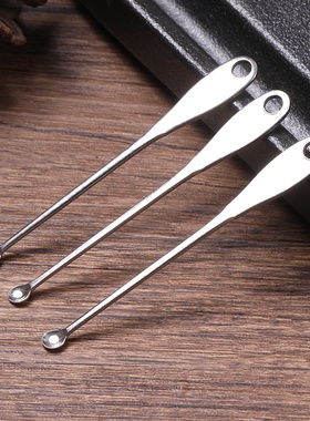 老式挖耳勺不锈钢耳勺洁耳器发光家用成人儿童掏耳勺薄边圆头包邮