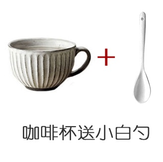 网红Retro creative coarse pottery cupw household mug cup pul