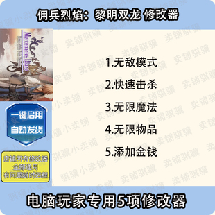 佣兵烈焰黎明双龙修改器Mercenaries Blaze辅助STEAM科技pc单机