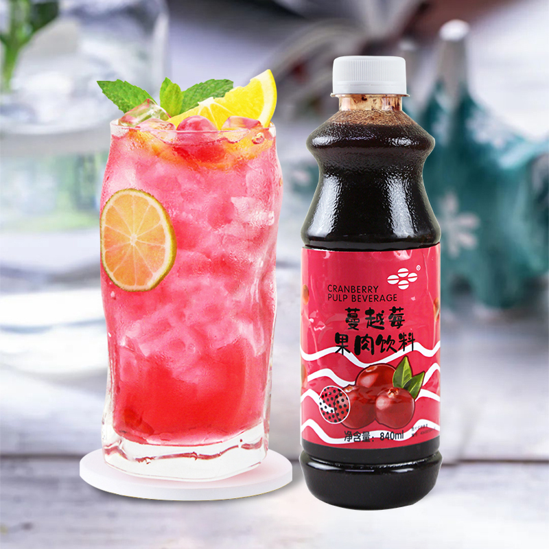 鲜活蔓越莓汁840ml/瓶浓缩浓浆