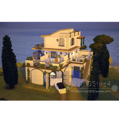 模拟人生4CC房屋mod|Pucca民宿度假|2卧2卫|住宅带家具|20x20|#21