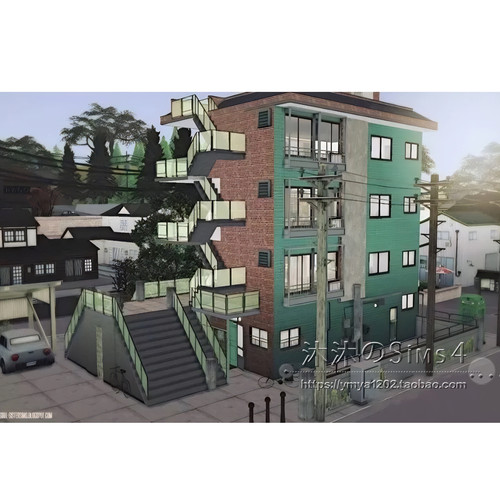 模拟人生4CC房屋mod|Bongcheon|3卧3卫|出租住宅带家具|30x20|#69