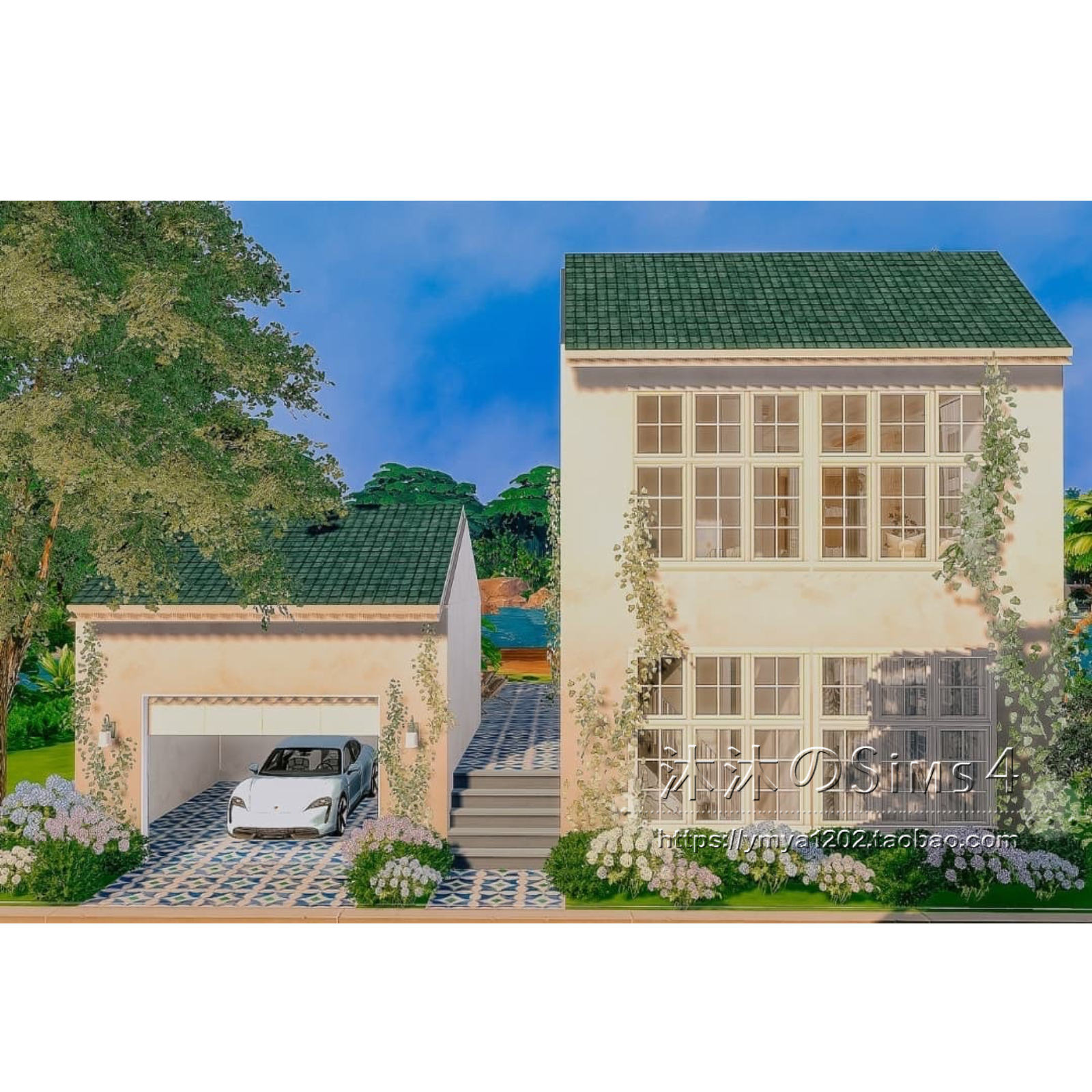 模拟人生4CC房屋mod|托马朗出租住宅|2卧2卫一套带家具20x20|#571