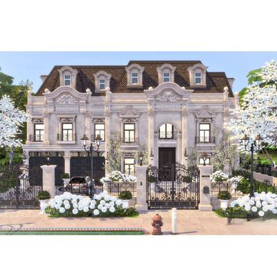 模拟人生4CC房屋mod|甜蜜之家|4卧2卫|住宅一套带家具|40x30|#472