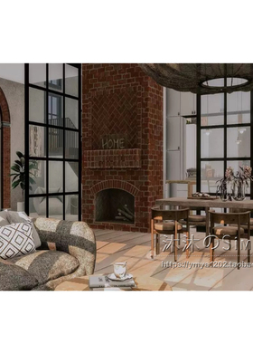 模拟人生4CC房屋mod|The Cave|4卧3卫|住宅一套带家具|20x15|#245