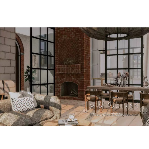 模拟人生4CC房屋mod|The Cave|4卧3卫|住宅一套带家具|20x15|#245