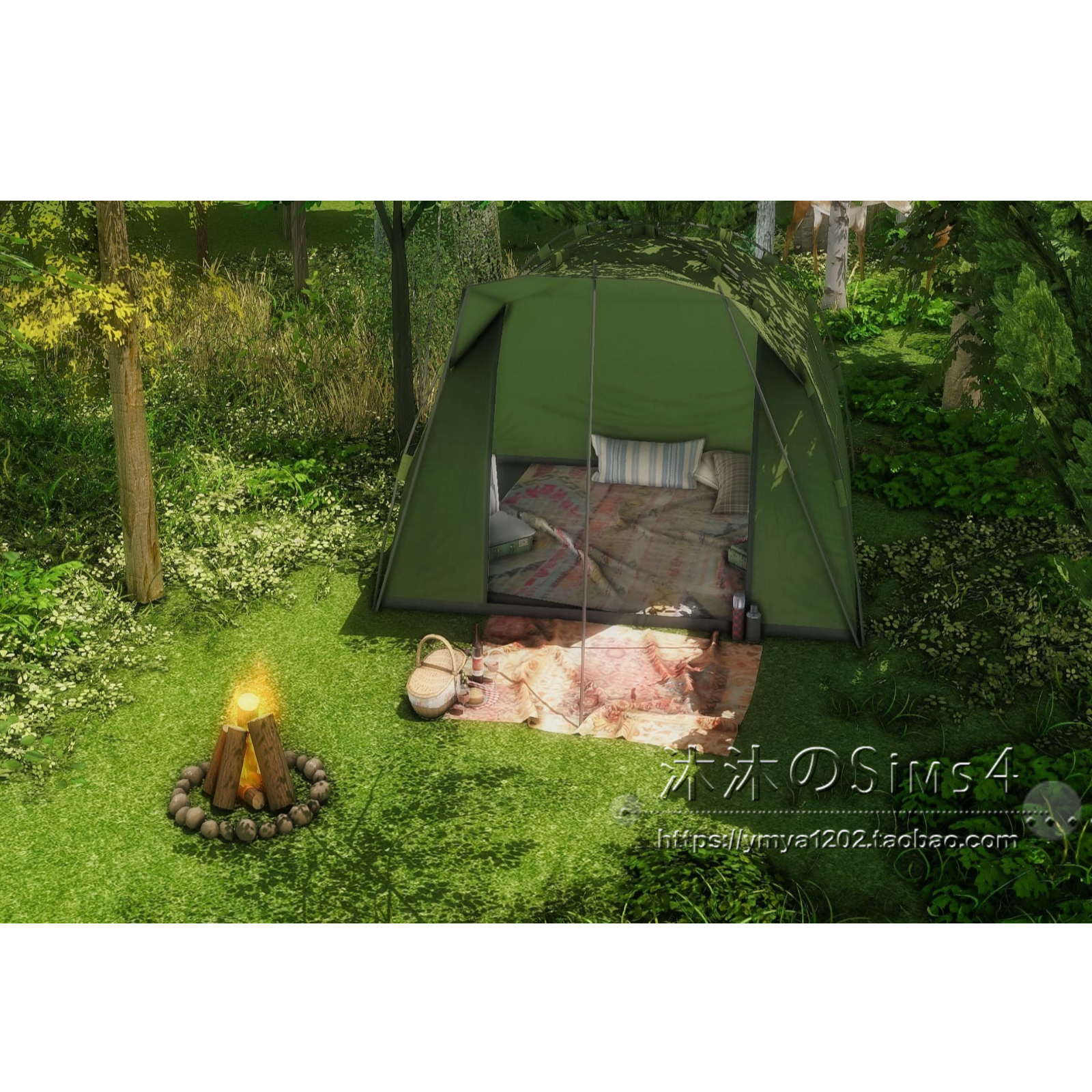 模拟人生4CC房屋mod|森林探险|野外露营|剧场拍照场地|64x64| #83