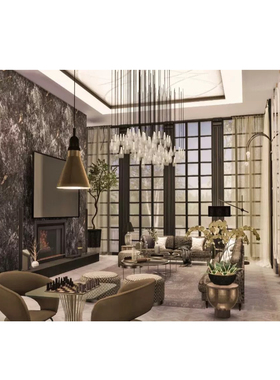 模拟人生4CC房屋mod|黑色秋日豪宅|3卧2卫|住宅带家具|40x40|#225