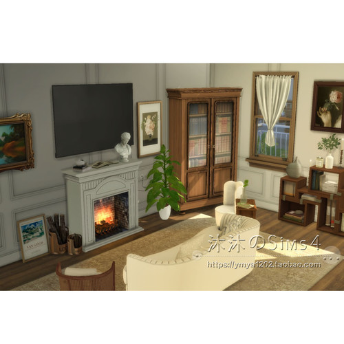 模拟人生4CC房屋mod|巴黎联排住宅|3卧6卫|出租带家具|30x20|#105