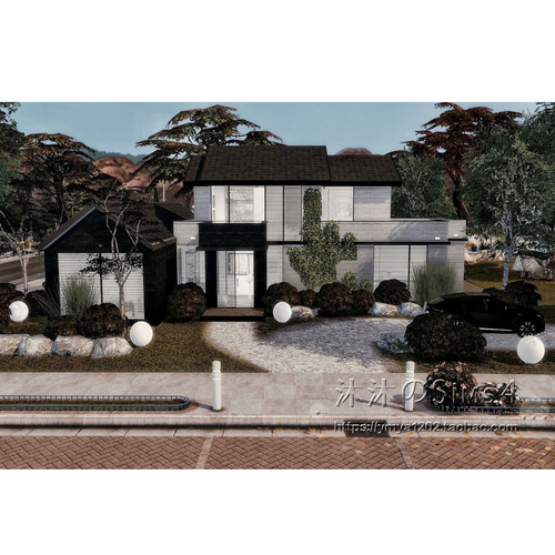 模拟人生4CC房屋mod|蒙特之家|2卧1卫|住宅一套带家具|30x30|#548
