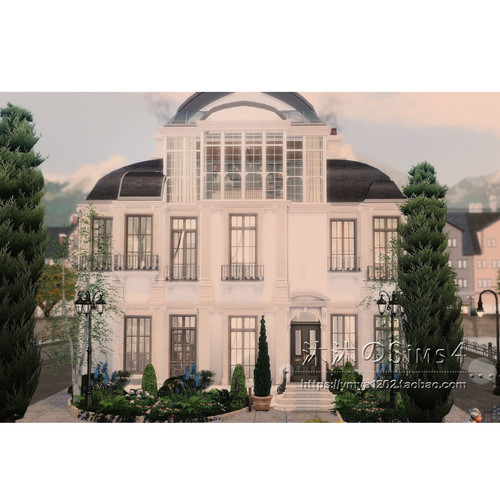 模拟人生4CC房屋mod|Parisien|3卧2卫|住宅一套带家具|30x20|#378