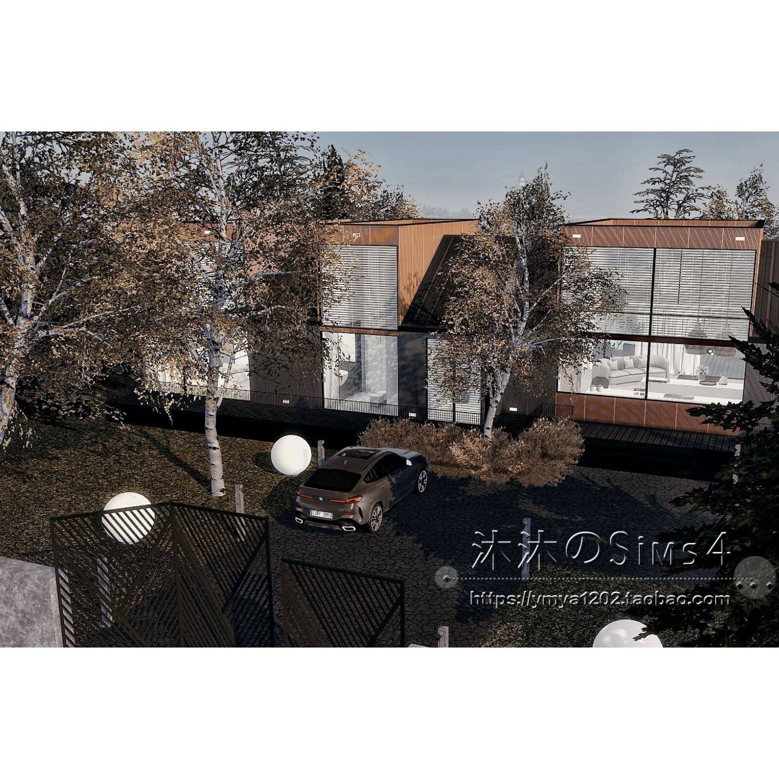 模拟人生4CC房屋mod|Glenhome|2卧2卫|住宅一套带家具|40x40|#334